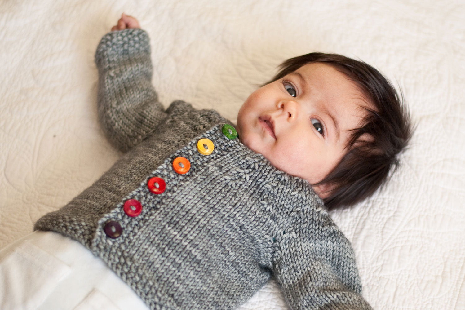 Little Knots cardigan Knitting Kit